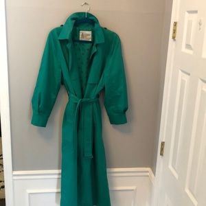 Stunning Teal London Fog Trench Size 10
